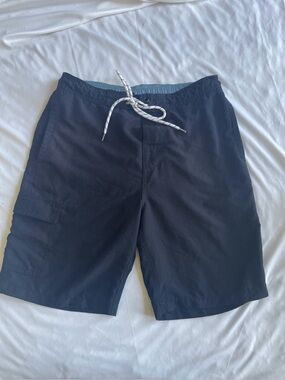 Goodfellow & Co Black Men's Swim Board Shorts with Drawstring